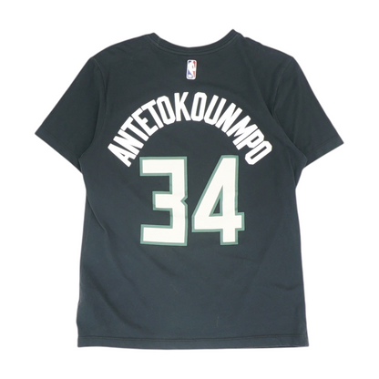 Black Milwaukee Bucks Solid T-Shirt