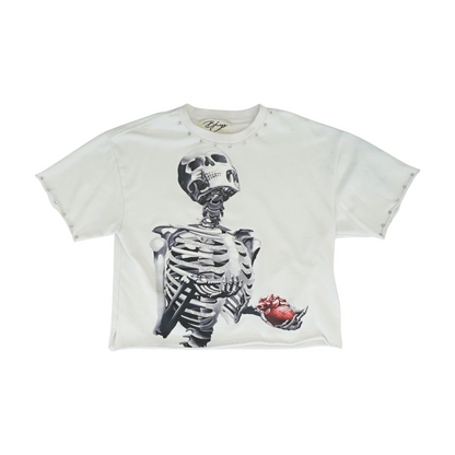 White Solid Short Sleeve Sweatshirt Pullover