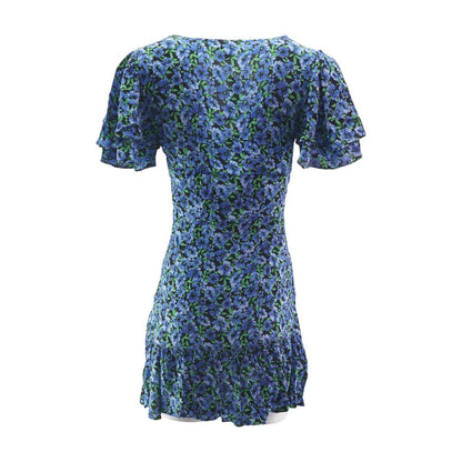 Black Floral Mini Dress