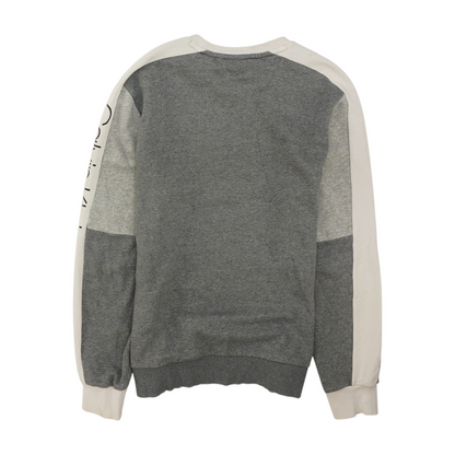 Gray Solid Sweatshirt Pullover
