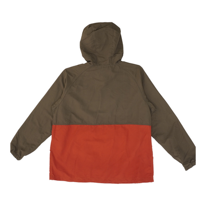 Brown Color Block 1/4 Zip Pullover