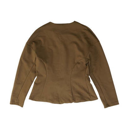 Brown Solid Blazer