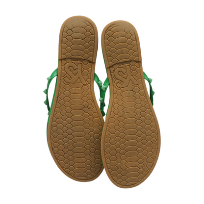 Green Flip-Flop Sandals