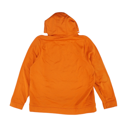 Orange Solid Hoodie Pullover