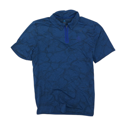 Blue Print Short Sleeve Polo