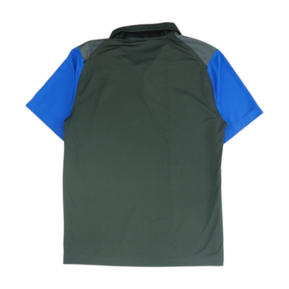 Charcoal Color Block Short Sleeve Polo