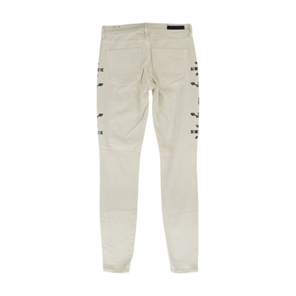 Ivory Mid Rise Jeans