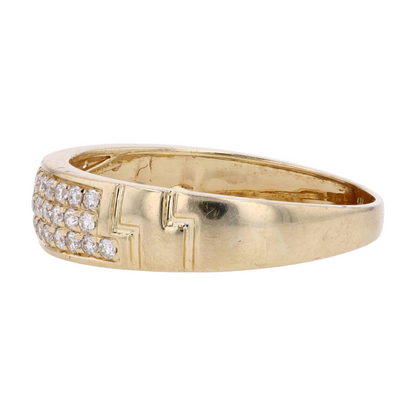 1/10 ctw 14K Yellow Gold Diamond Band Ring