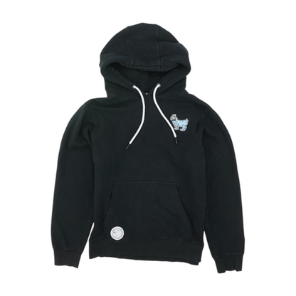 Black Solid Hoodie Pullover