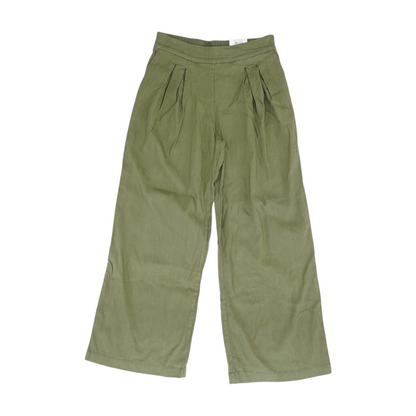 Green Petite Wide Leg Pants