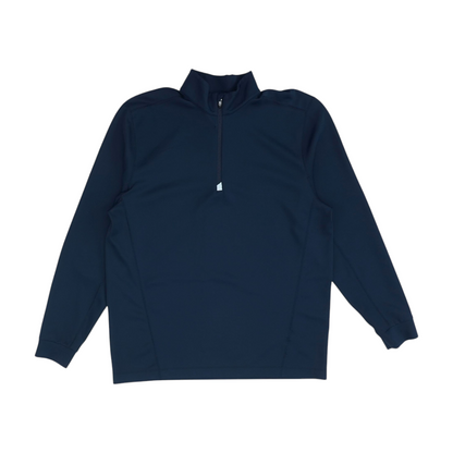 Navy Solid 1/4 Zip Pullover