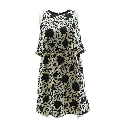 Black Floral Mini Dress