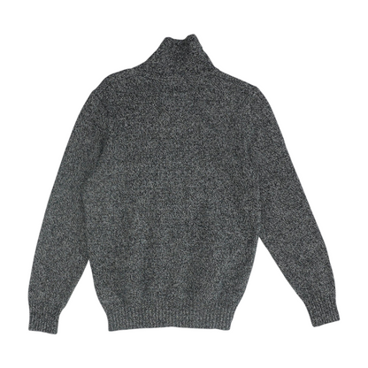Gray Solid Pullover Sweater