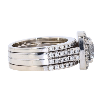2 1/3 ctw White Gold Diamond Engagement Ring
