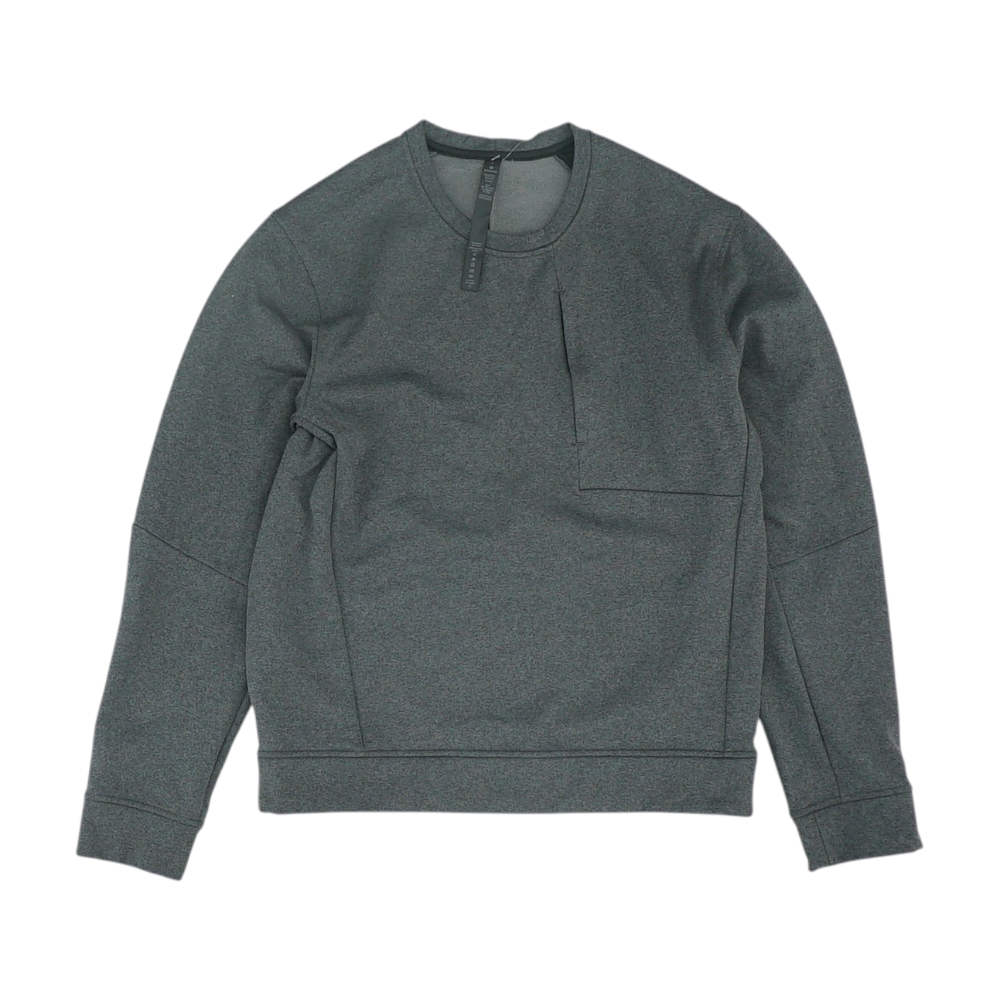 Gray Solid Sweatshirt Pullover