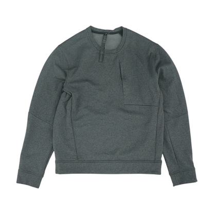 Gray Solid Sweatshirt Pullover