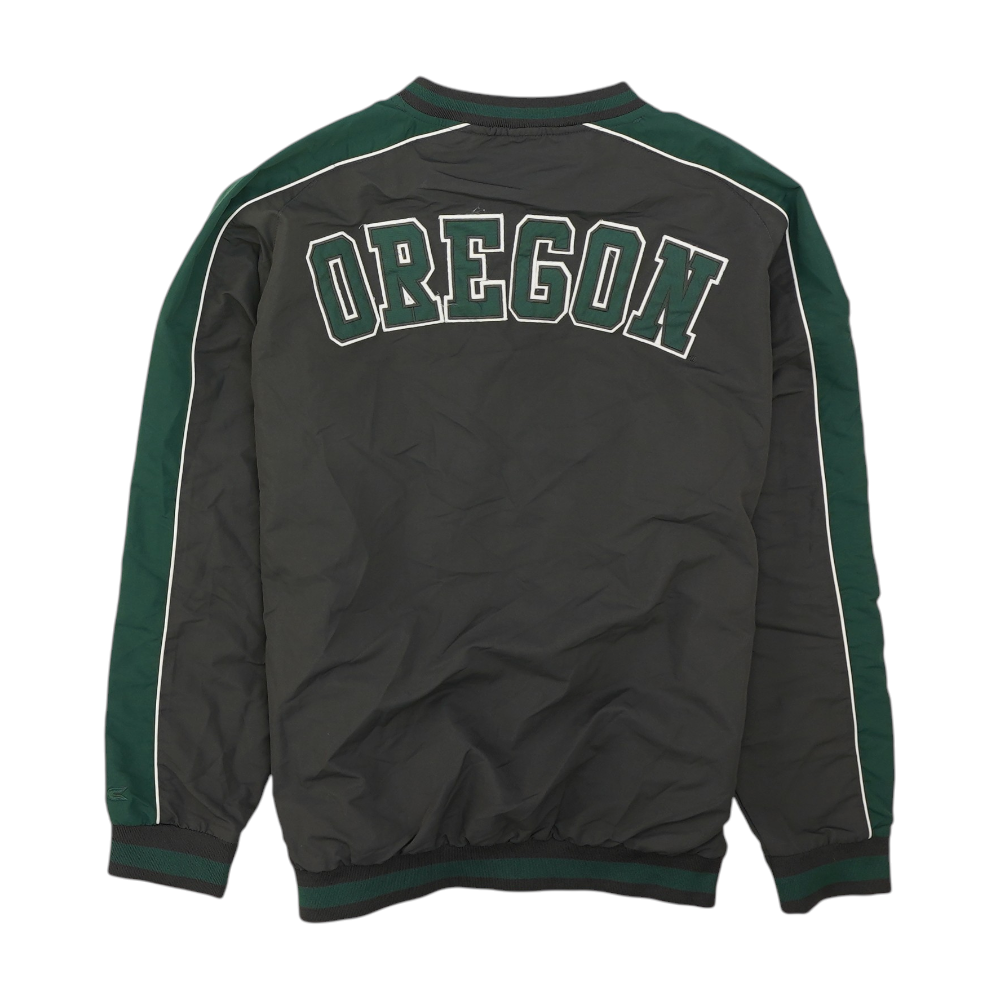 Colosseum Gray Oregon Ducks Solid Sweatshirt Pullover – Image 2