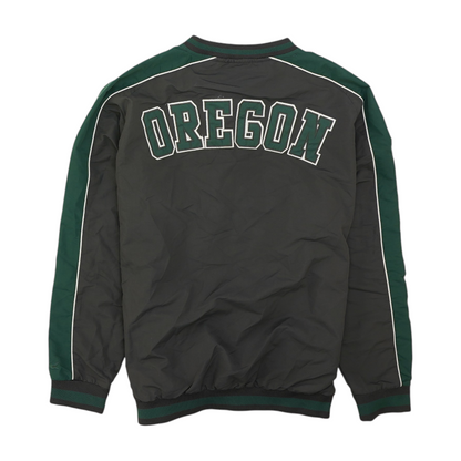 Colosseum Gray Oregon Ducks Solid Sweatshirt Pullover – Image 2