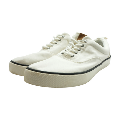 White Low-Top Athletic Shoes