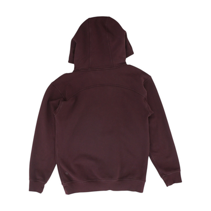 Maroon Solid Hoodie Pullover