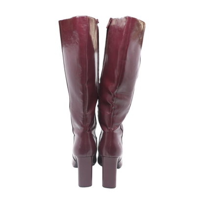 Red Knee-High Boots
