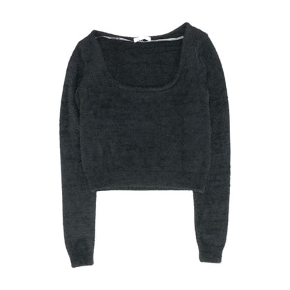 Black Cropped Sweater