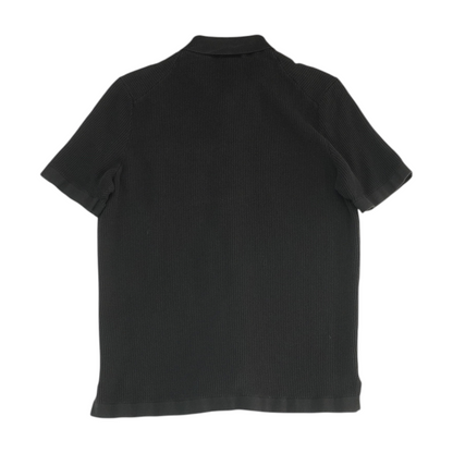 Brown Solid Short Sleeve Button Down