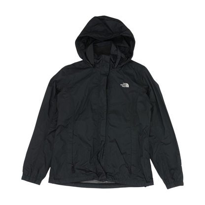Black Solid Rain Jacket