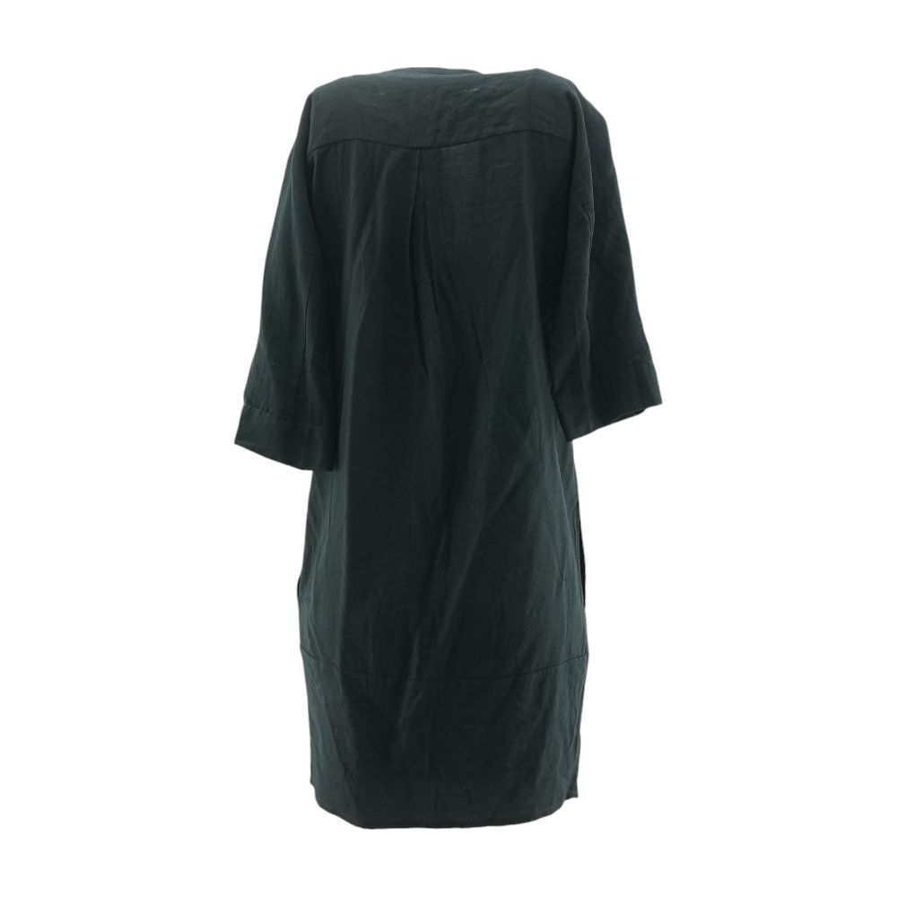 solid black midi dress Black Solid Midi Dress – Unclaimed Baggage