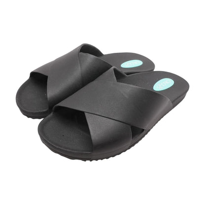 Black Casual Slide Sandals