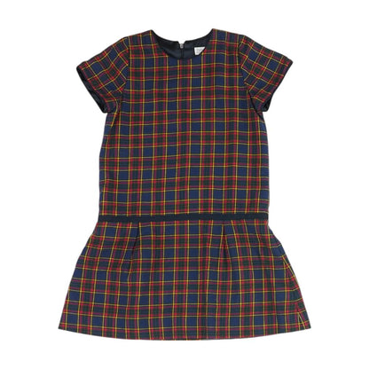 Navy Plaid Dress