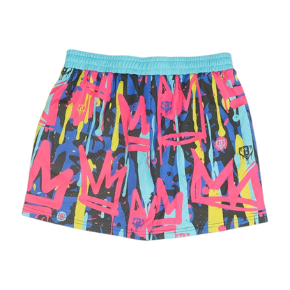 Multi Print Active Shorts