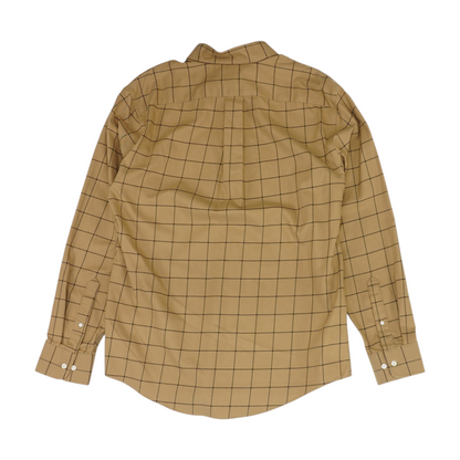 Brown Check Long Sleeve Button Down
