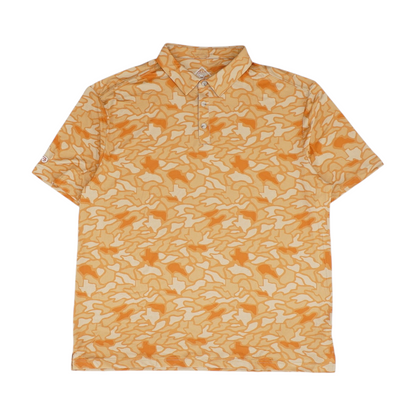 Orange Camo Short Sleeve Polo