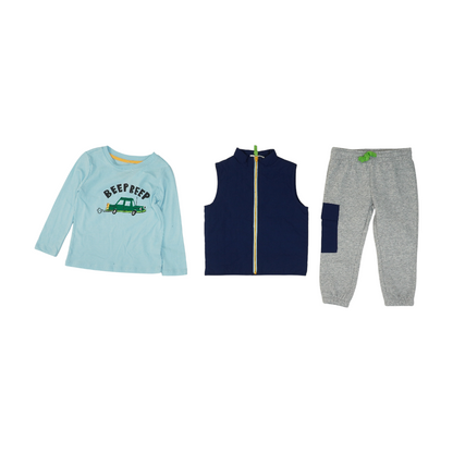 Blue Long Sleeve Set