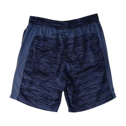 Navy Striped Active Shorts