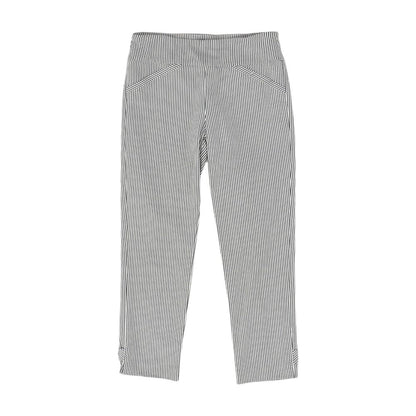 Gray Striped Leggings