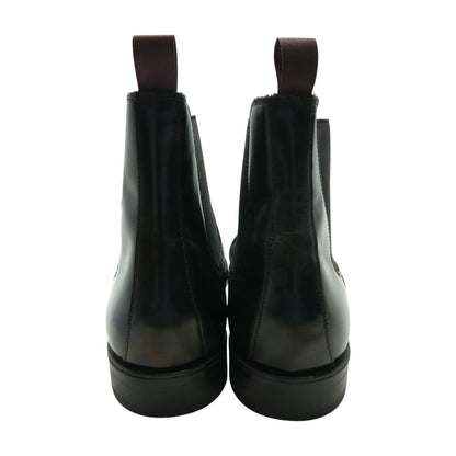 Black Leather Martin Dress Chelsea Boots