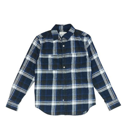 Blue Plaid Flannel Button Down