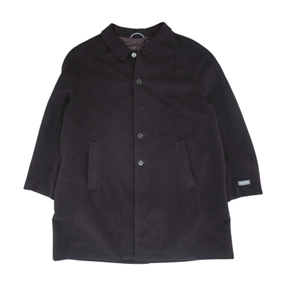Burgundy Big & Tall Solid Coat