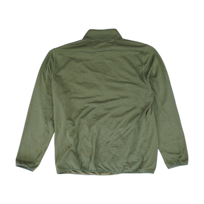Olive Solid 1/4 Zip Pullover