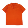 Orange Solid Henley T-Shirt