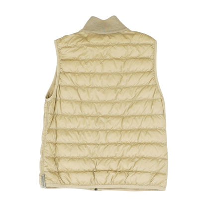 Tan Solid Puffer Vest