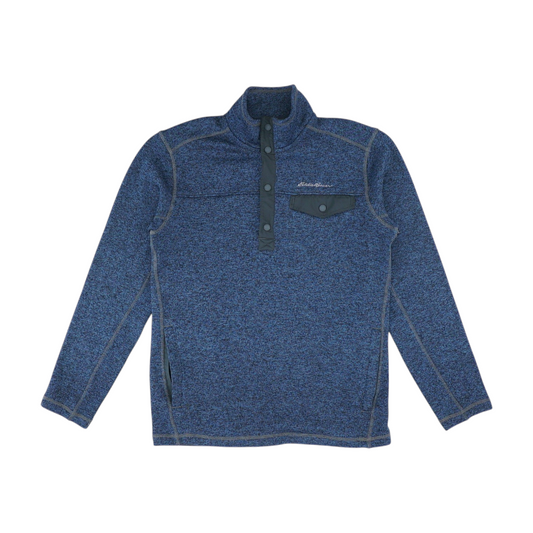 Navy Solid 1/4 Zip Pullover