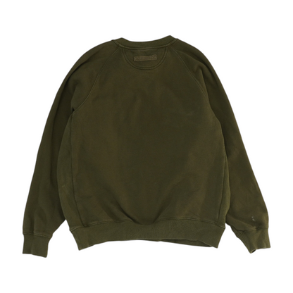 Green Solid Sweatshirt Pullover