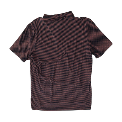 Pink Striped Short Sleeve Polo