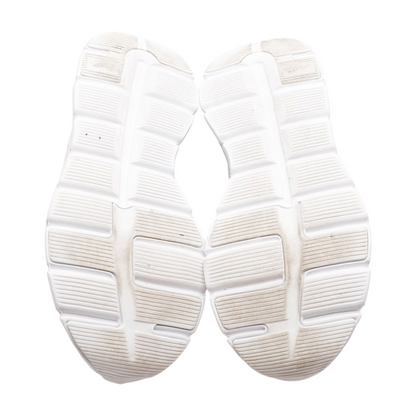 White Low-Top Athletic Shoes