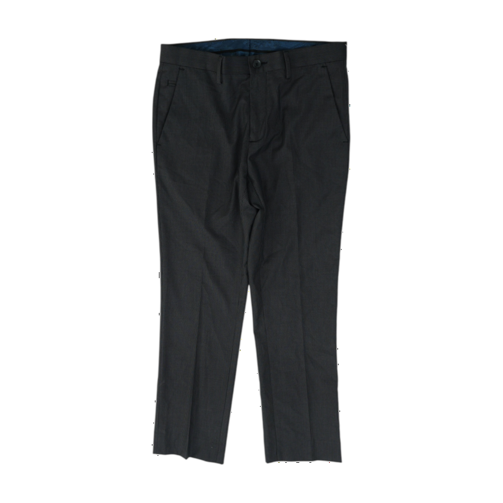 Gray Check Regular Pants