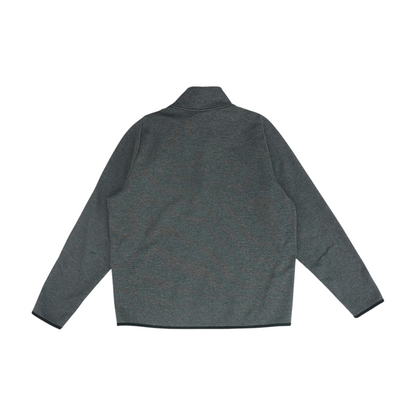 Gray Solid 1/4 Zip Pullover