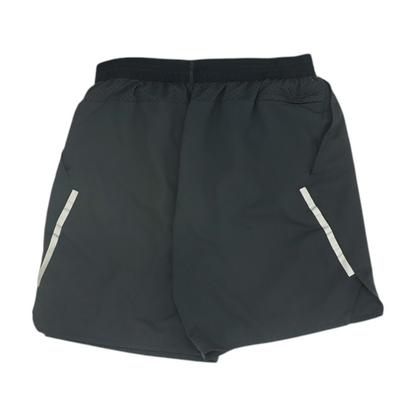 Black Solid Active Shorts